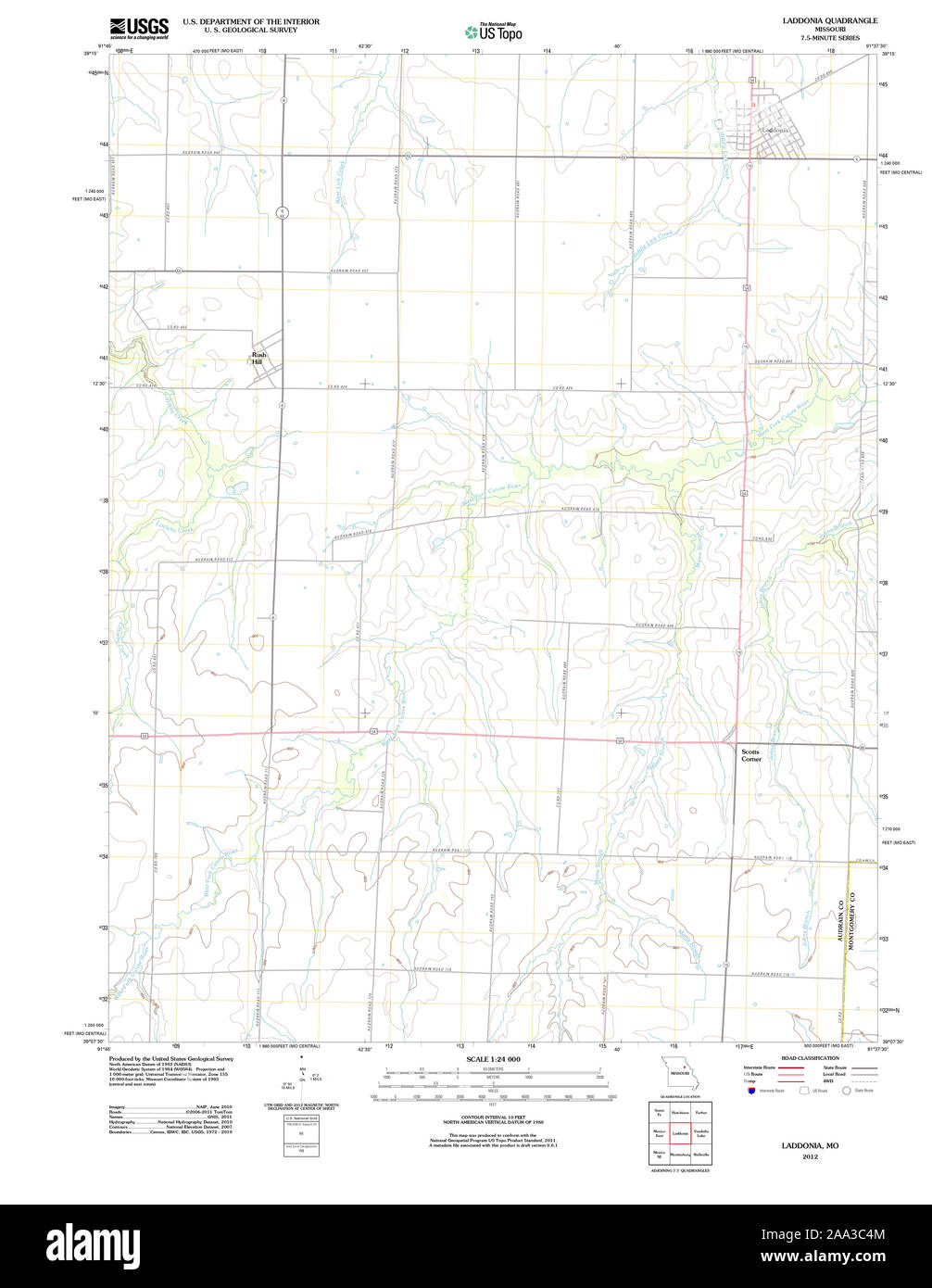 Laddonia map hires stock photography and images Alamy