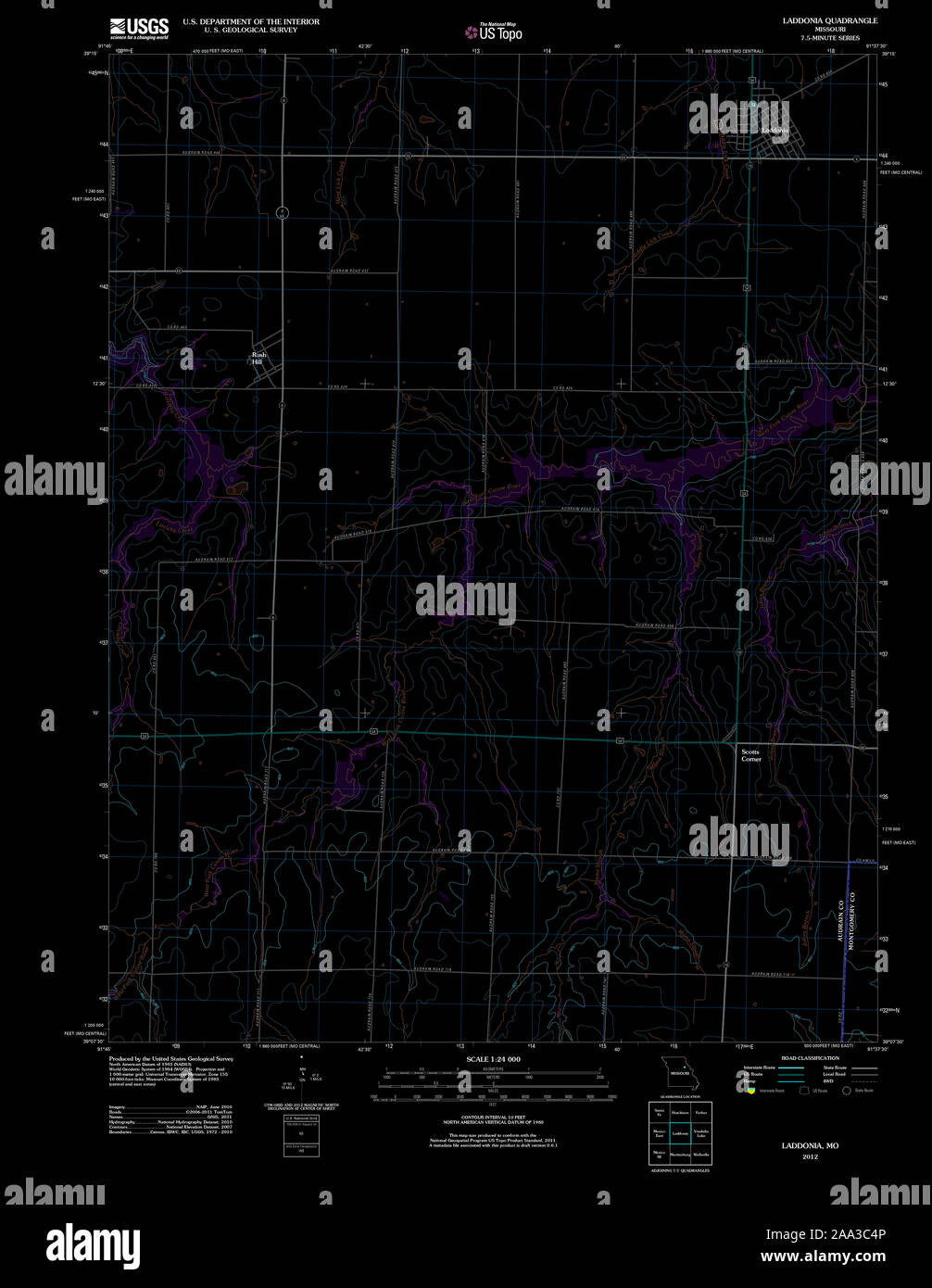 Laddonia map hires stock photography and images Alamy