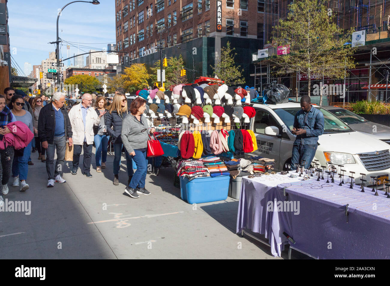 Street Market Near The Chelsea Market Chelsea New York United