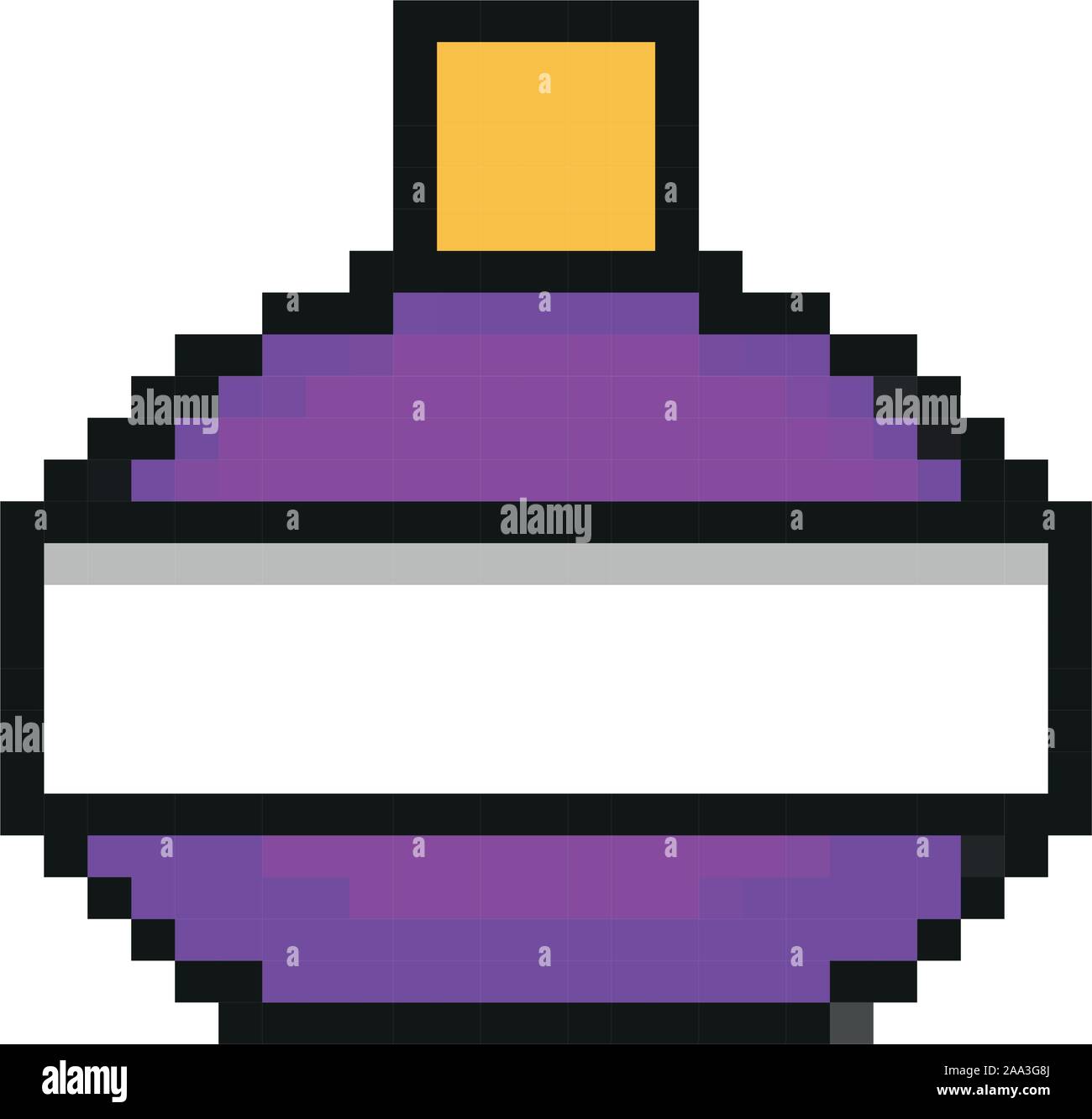 potion bottle 8 bits pixelated style icon Stock Vector