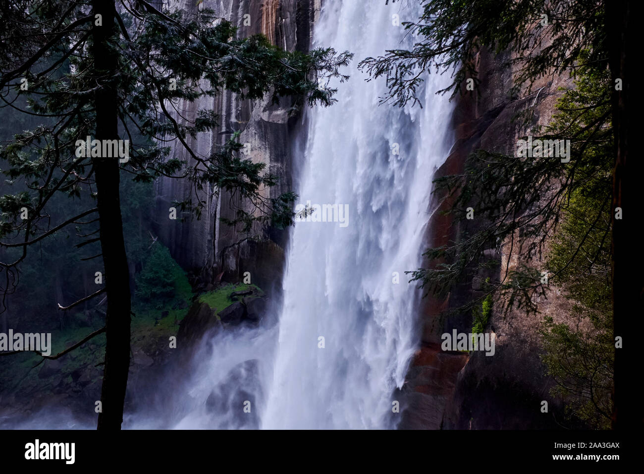 Vernal Falls in Yosemite National Park, California, USA Stock Photo