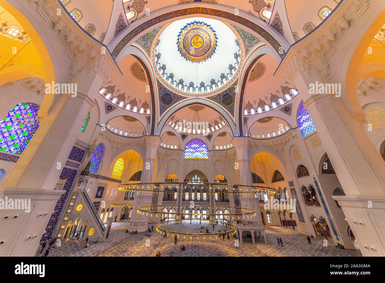 camlica mosque. bulding, istanbul mosque Stock Photo