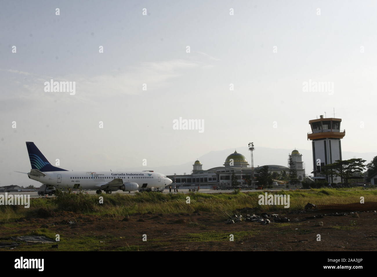 Banda Aceh, Aceh, Indonesia. October 31, 2008. Development of Banda Aceh Airport on the island of Sumatra, Indonesia, after a 3-year tsunami tragedy. Stock Photo
