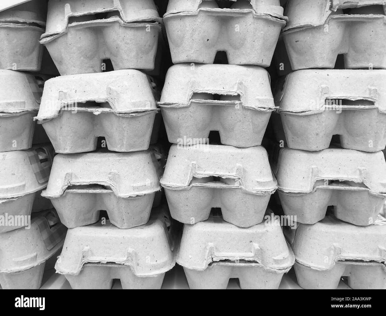 Egg packing pattern texture, food industry, recycled paper. abstract background. Stock Photo