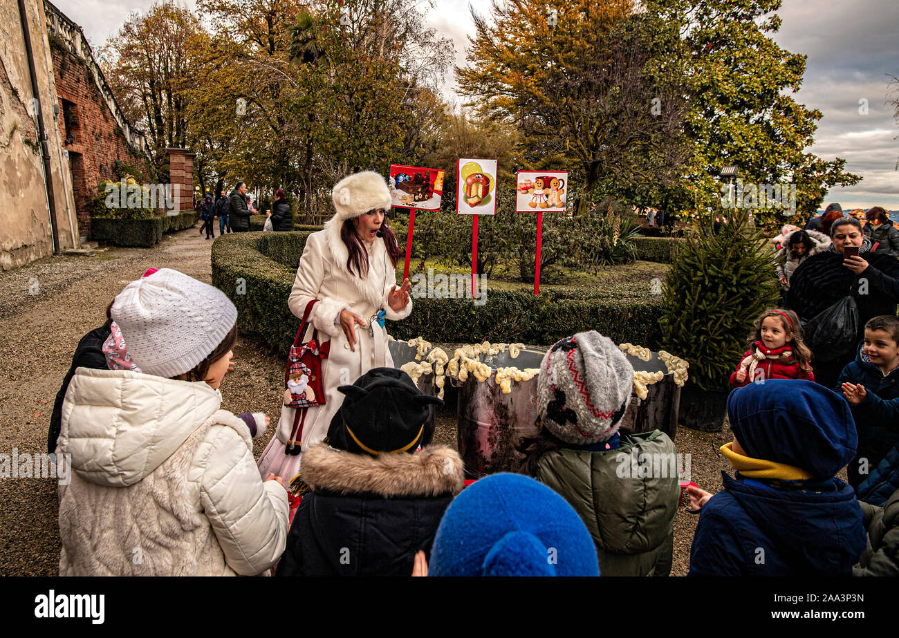 Italy Piedmont Langhe Govone 'Il Magico Paese di Natale ' ( The magical country of Christmas ) - games with children Stock Photo