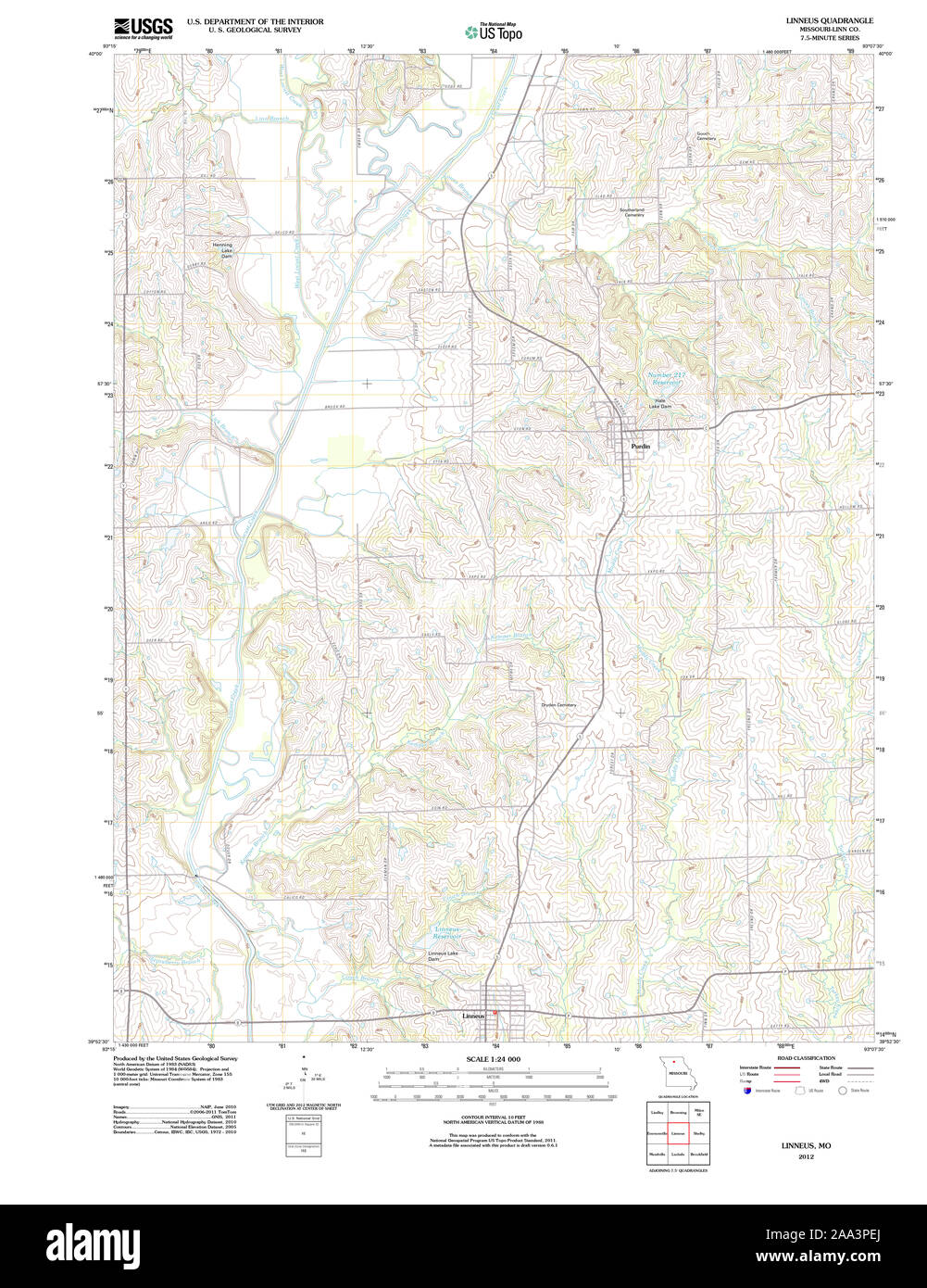 Map of linneus hires stock photography and images Alamy