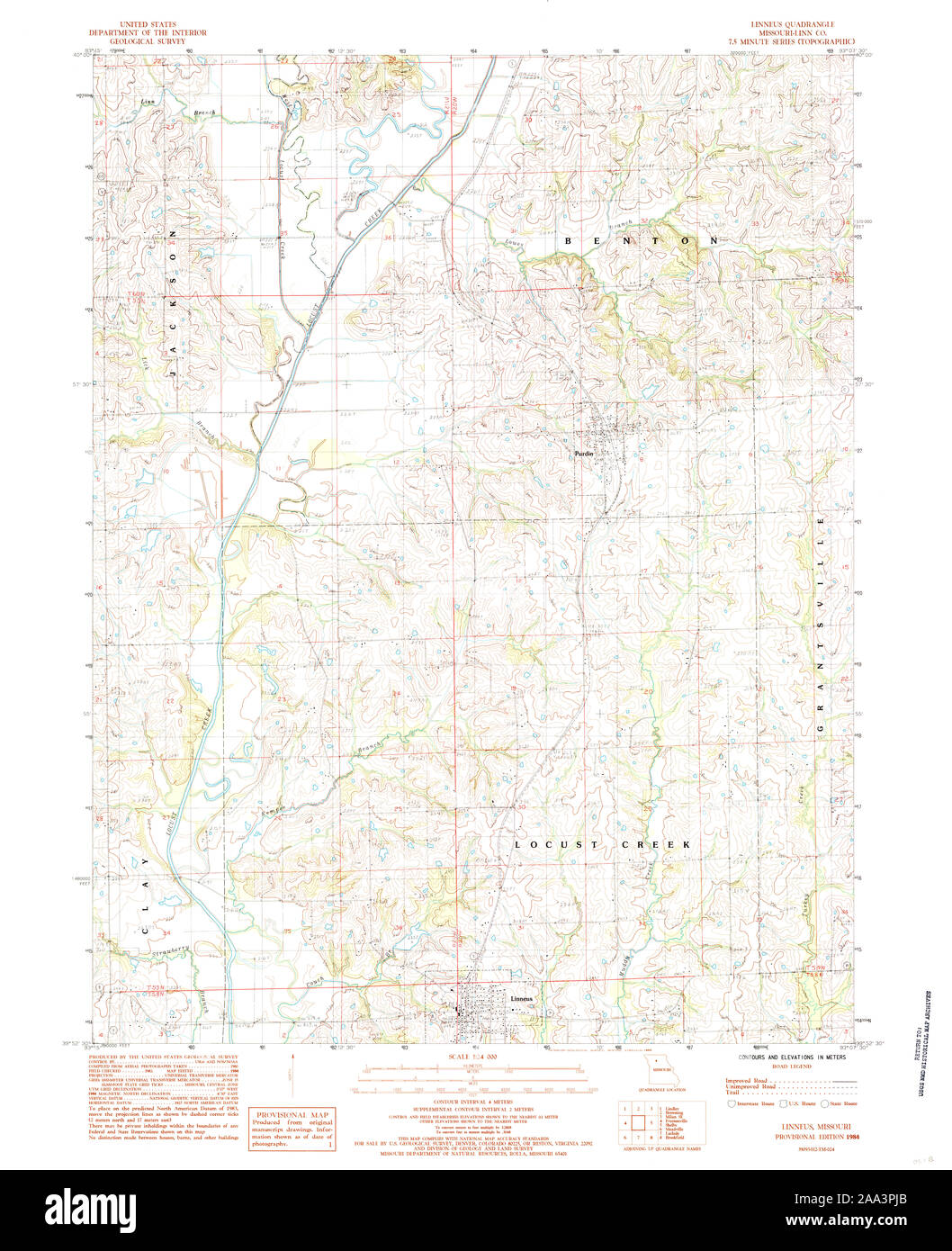 Linneus missouri map Cut Out Stock Images & Pictures Alamy