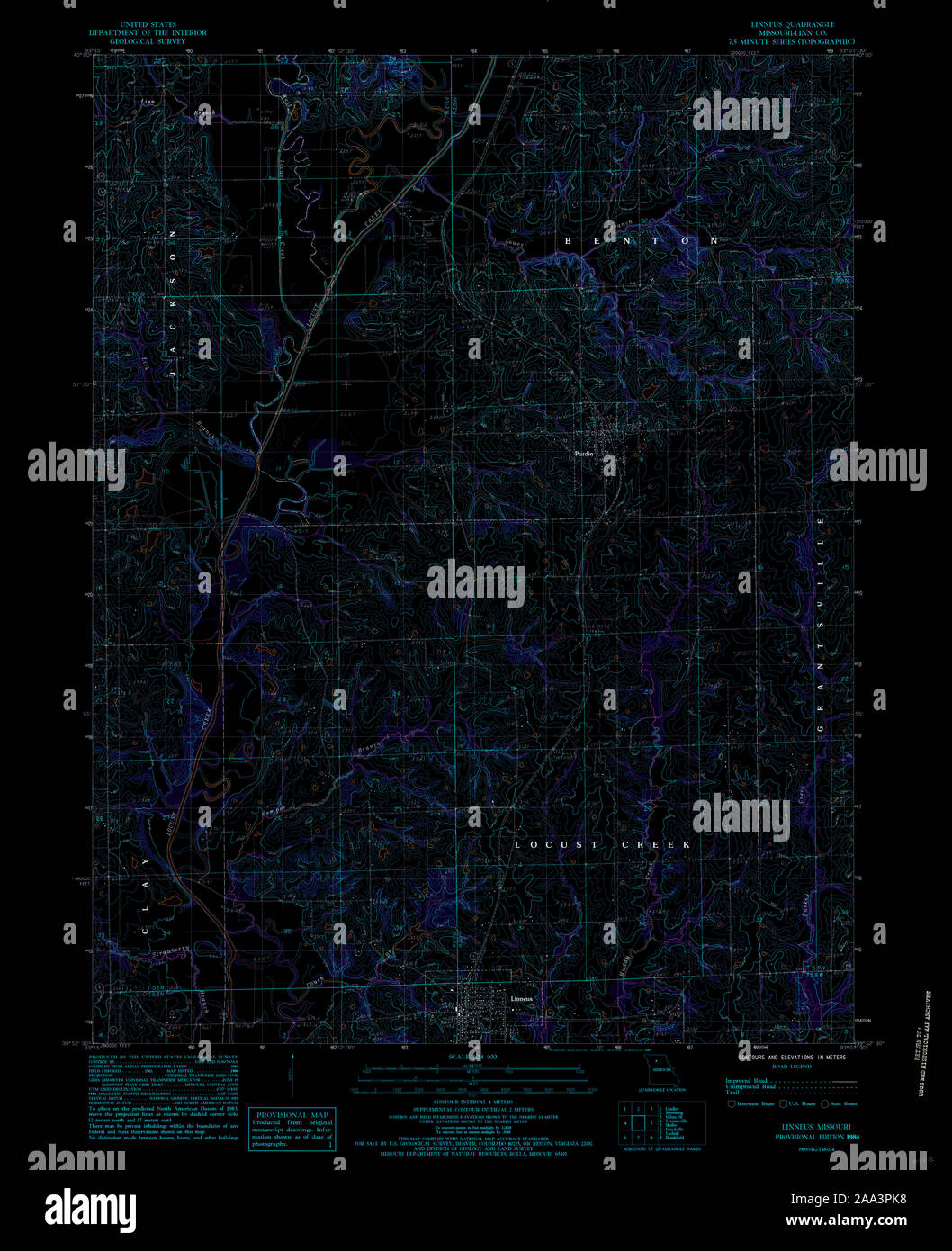 Map of linneus missouri hires stock photography and images Alamy