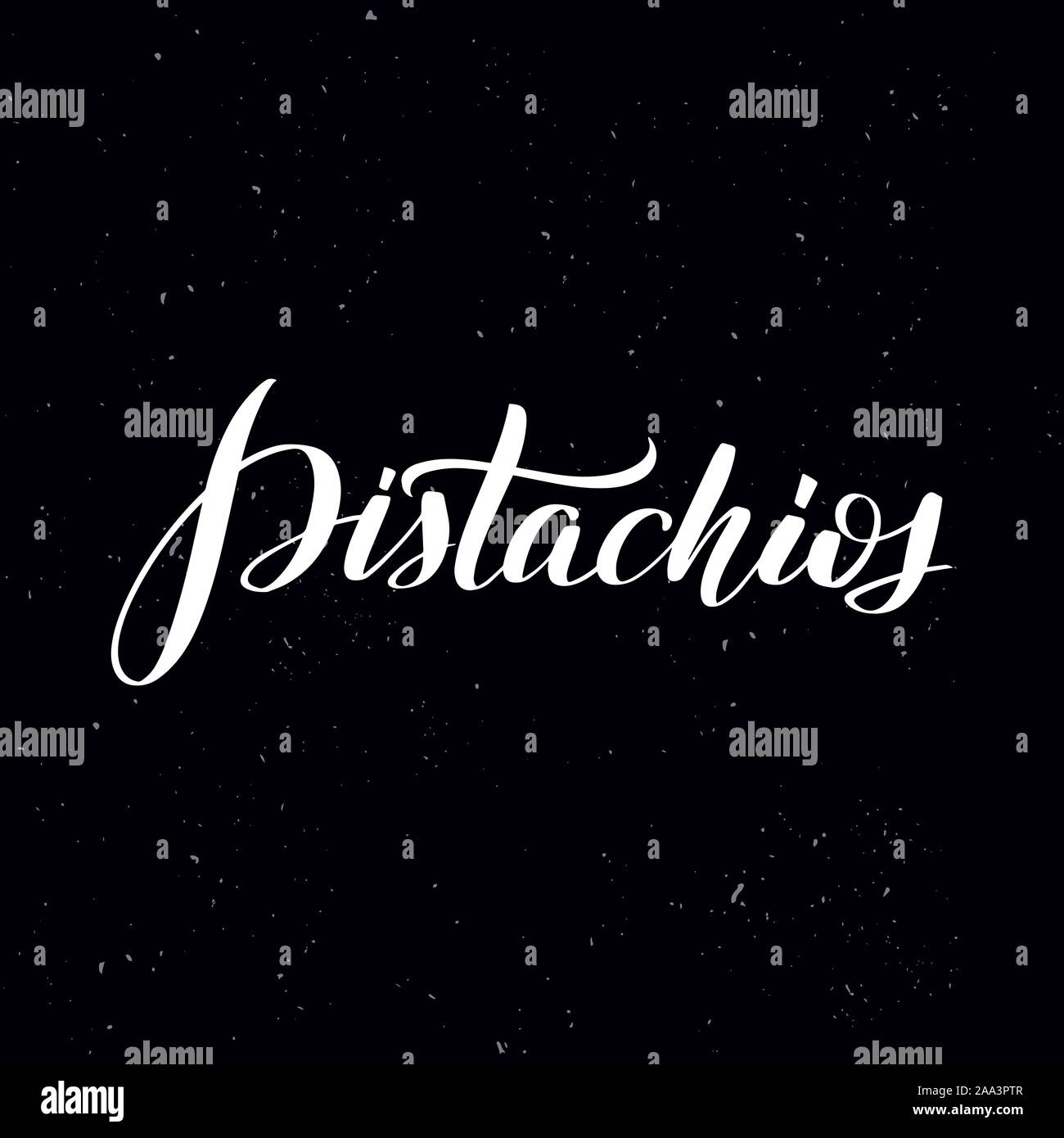 Handwritten calligraphy text, chalk on a blackboard Stock Vector