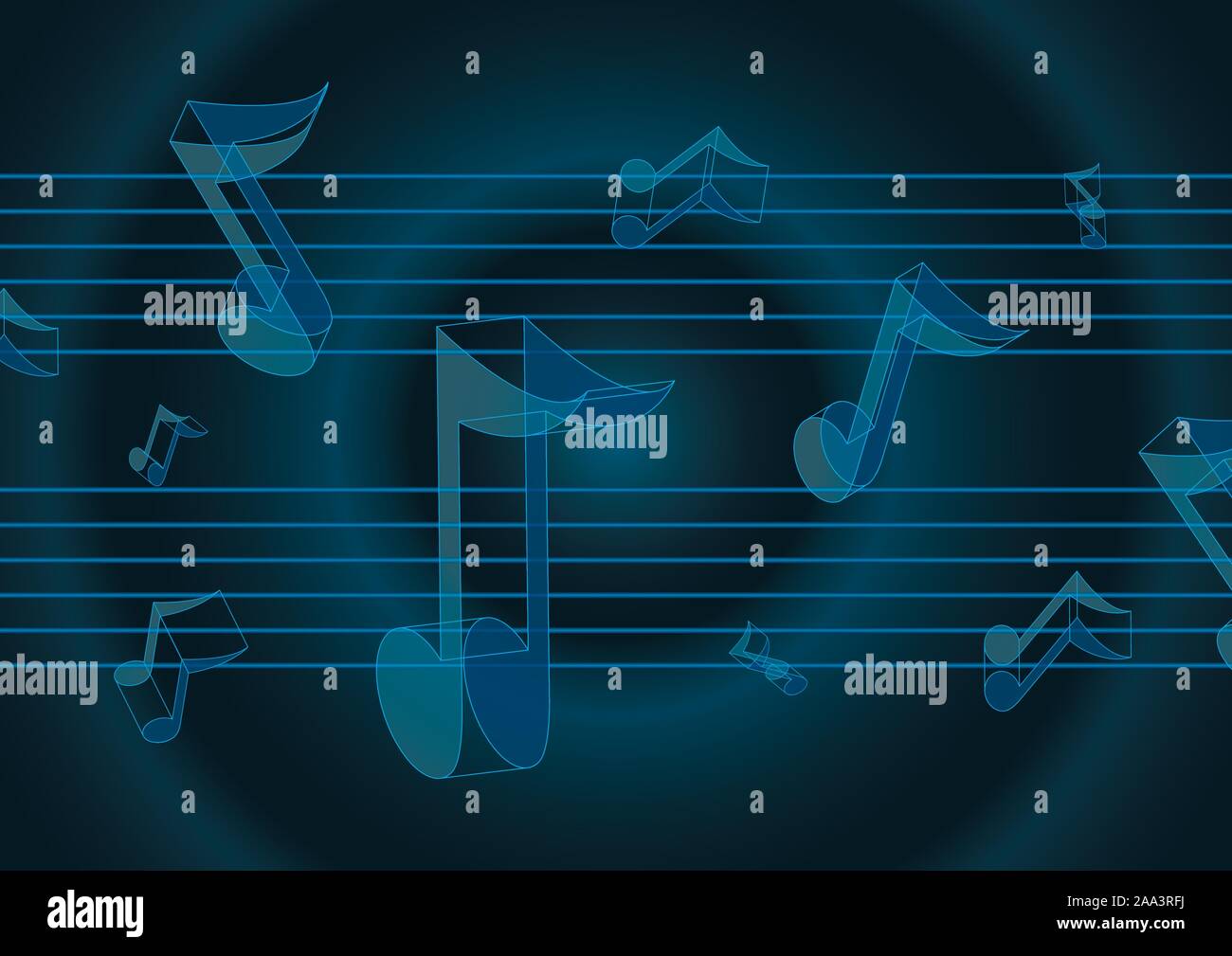 Flying music notes Stock Vector Image & Art - Alamy