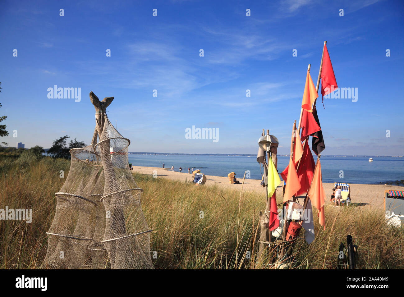 Beach in Niendorf / Baltic Sea, Timmendorfer Strand, Schleswig-Holstein, Germany Stock Photo