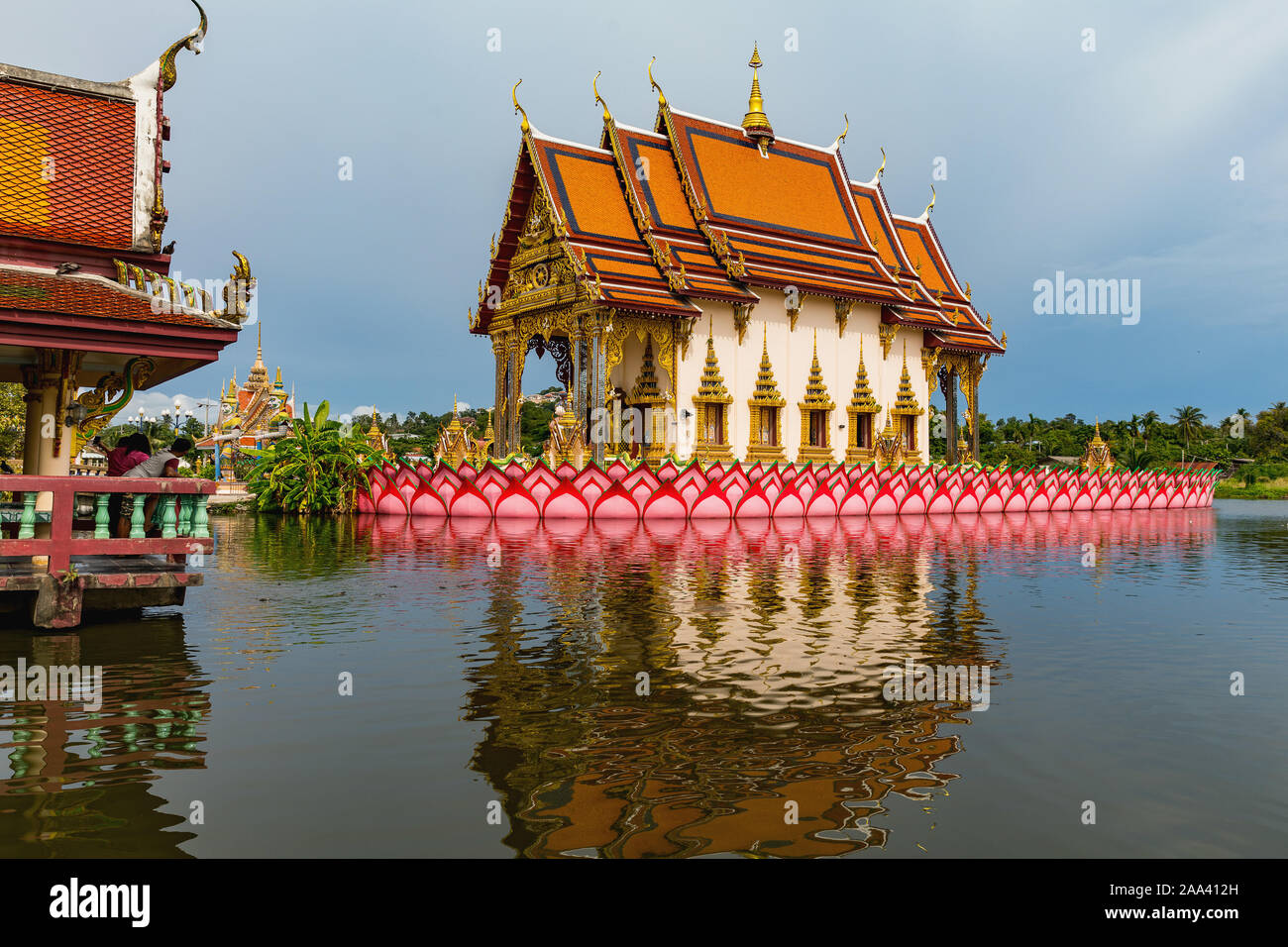 Wat Plai Laem Budhist temple on Koh Samui. Thailand Stock Photo
