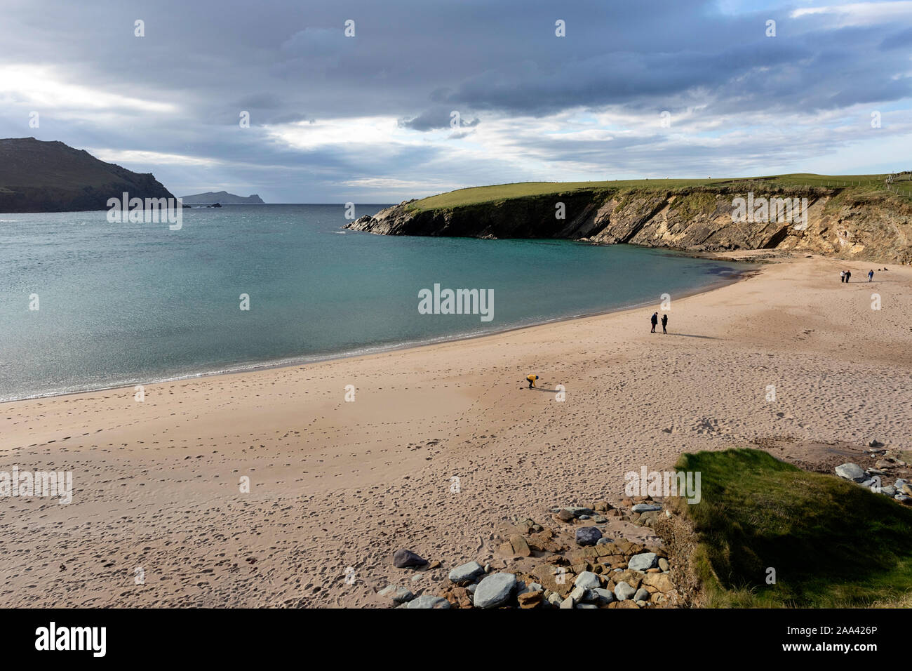 Clogher Beach, Near Ballyferriter, Dingle Peninsula, County Kerry, Ireland Stock Photo