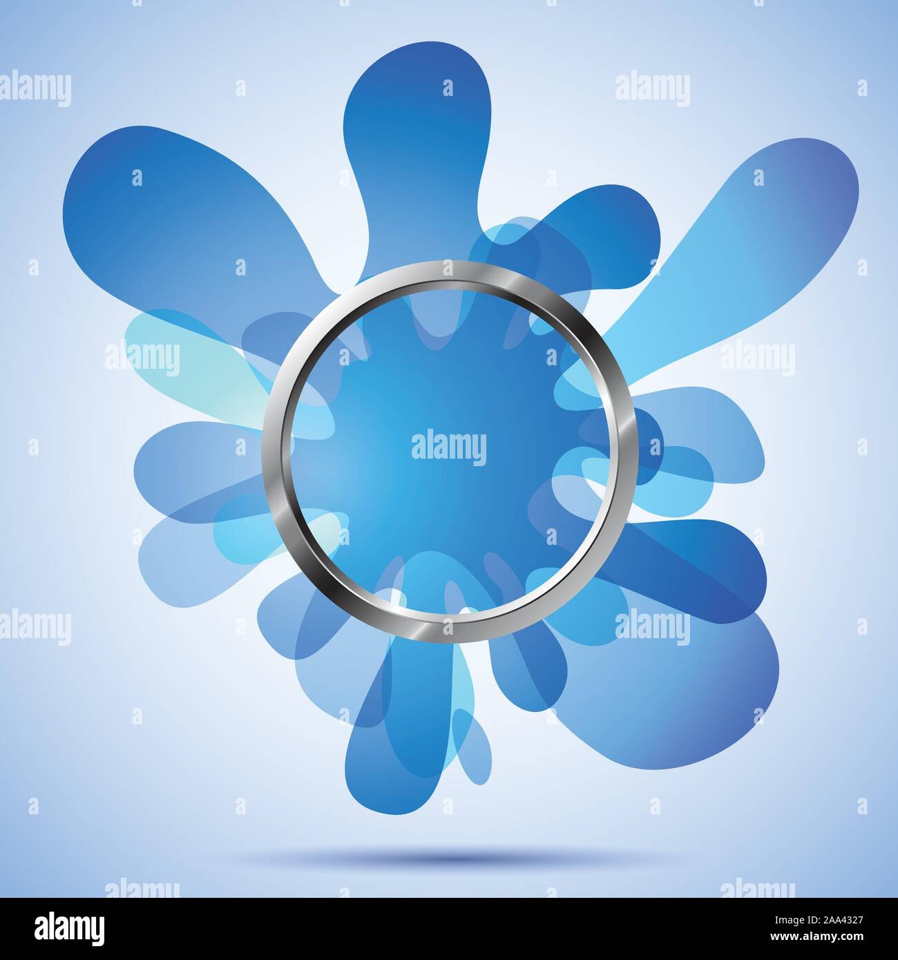 Abstract shape over blue background Stock Vector Images - Alamy