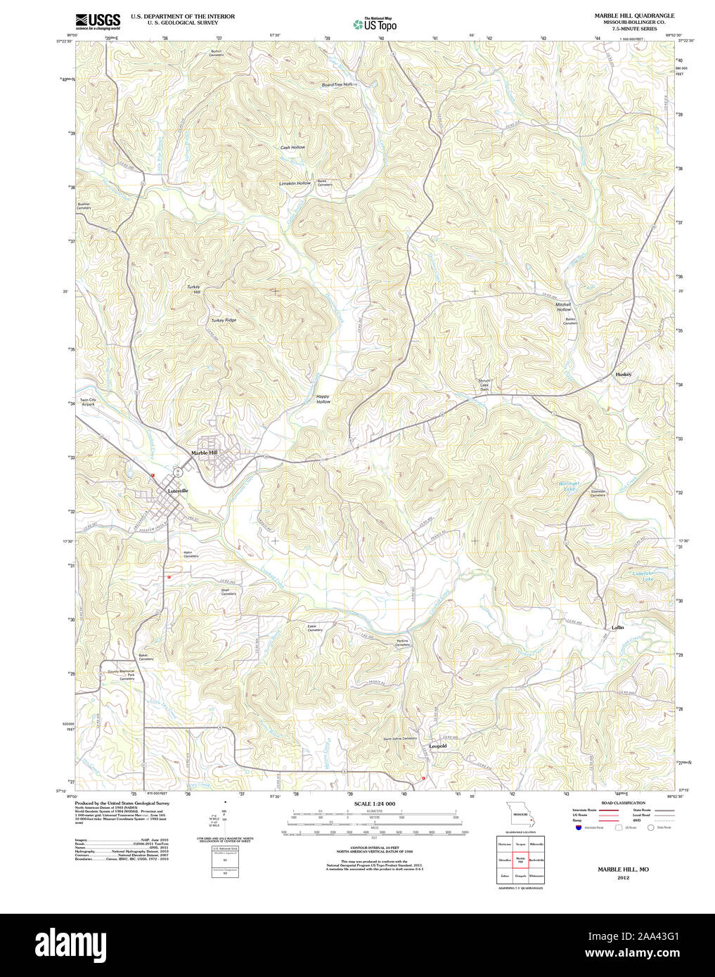 Marble hill missouri map Cut Out Stock Images & Pictures Alamy