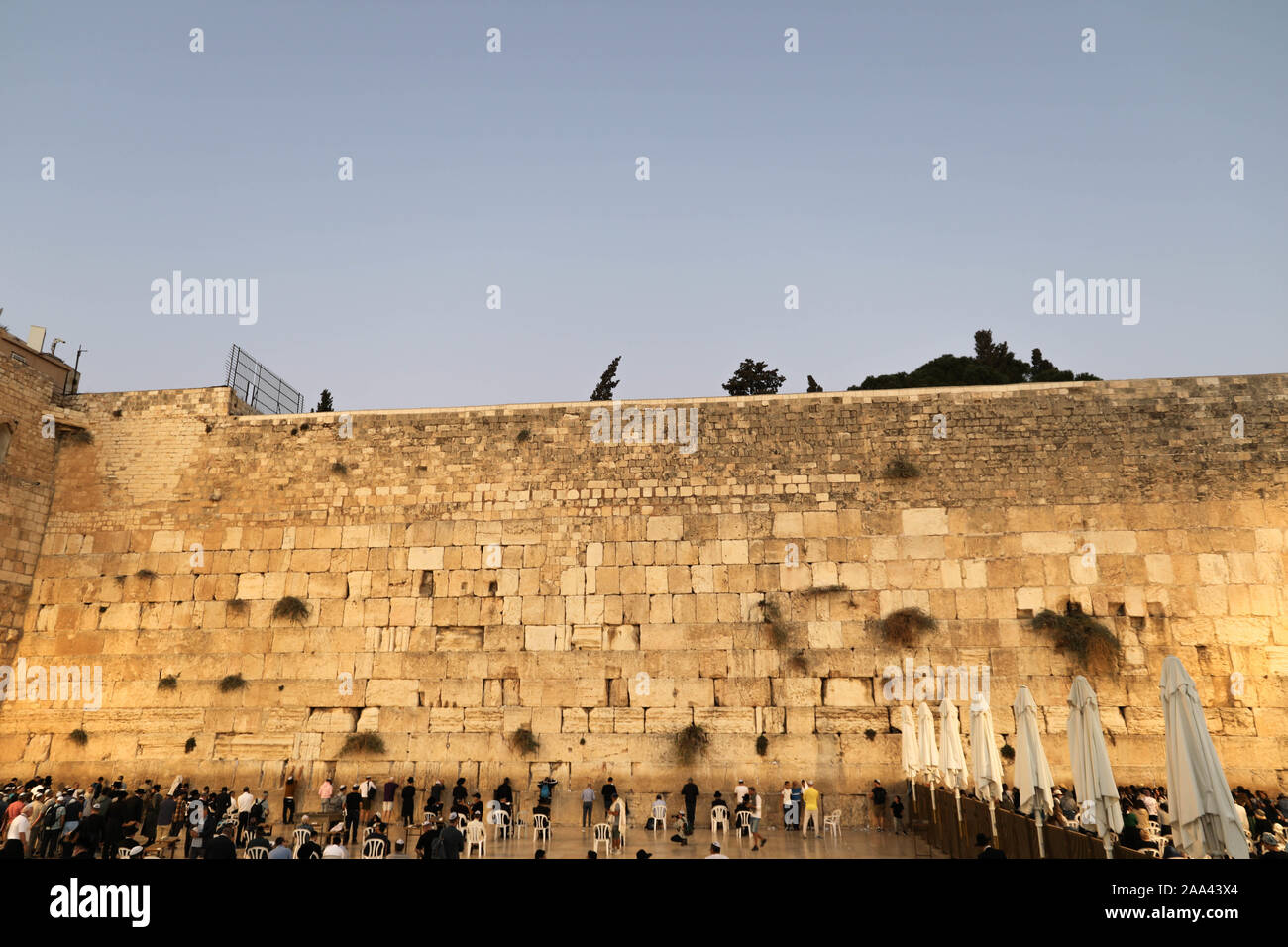 Western Wall in Jerusalem Old City, Israel 2019 Stock Photo