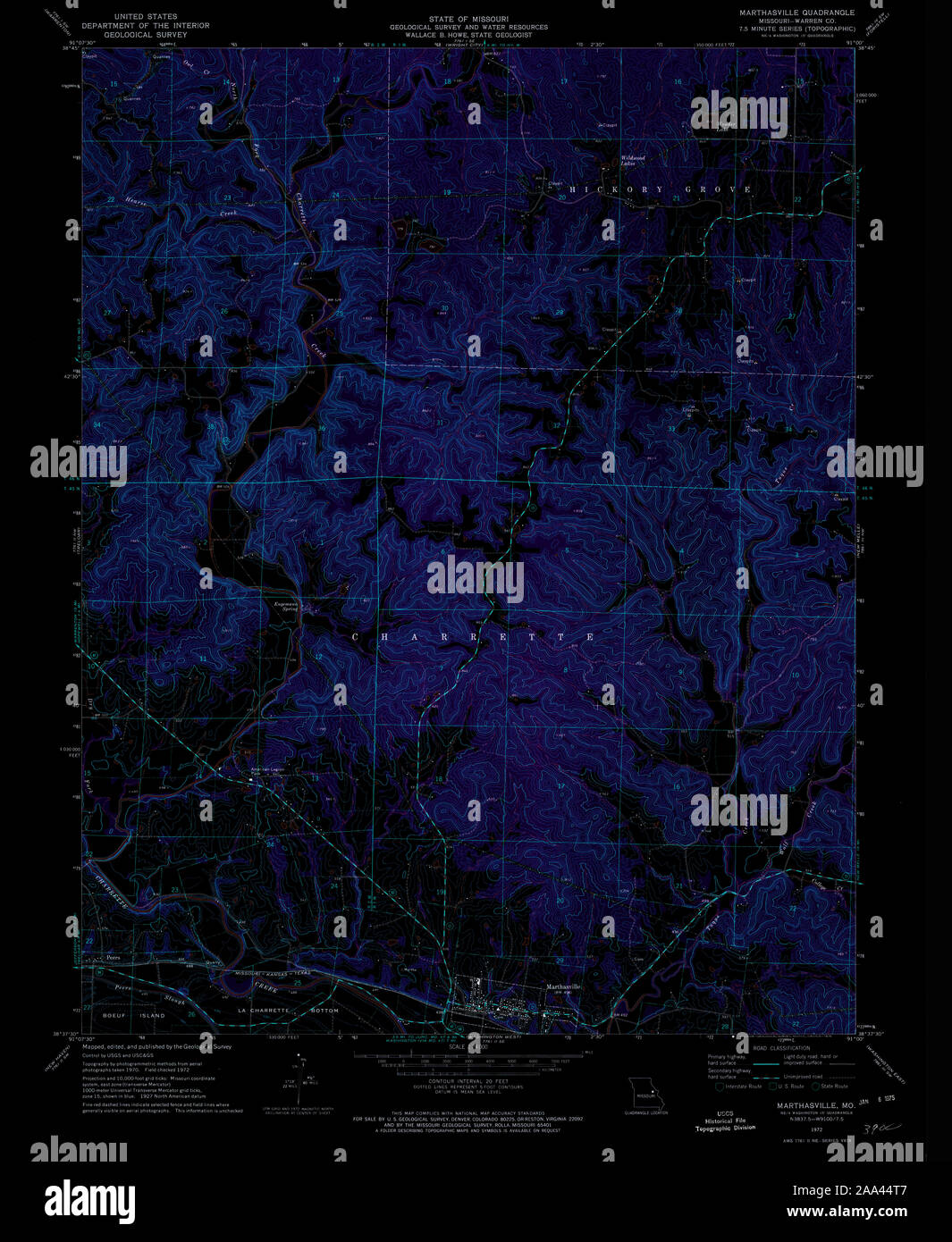 Map of marthasville hires stock photography and images Alamy