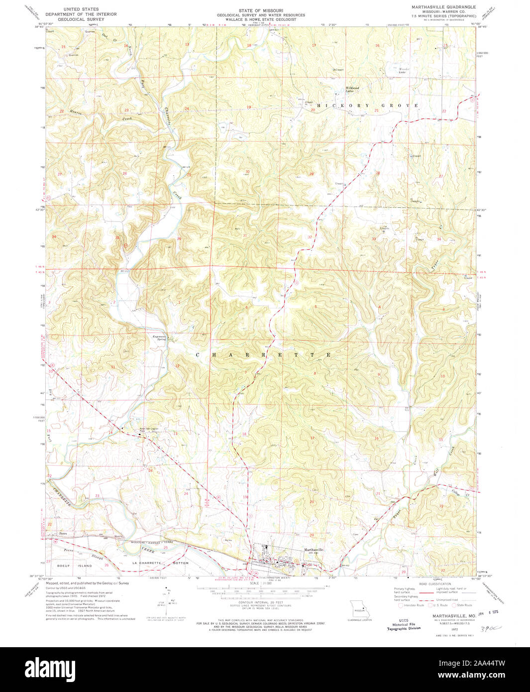 Map of marthasville Cut Out Stock Images & Pictures Alamy
