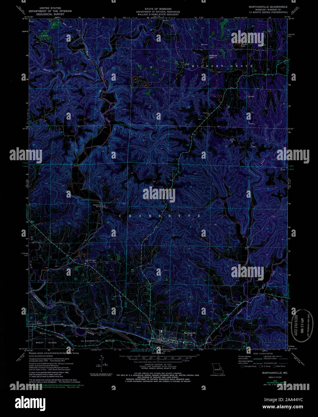 Map of marthasville hires stock photography and images Alamy
