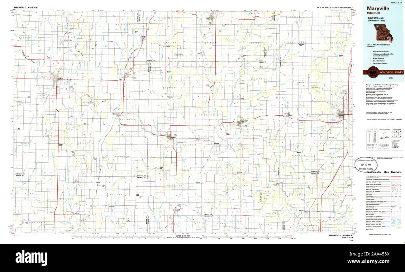 Map of maryville hires stock photography and images Alamy