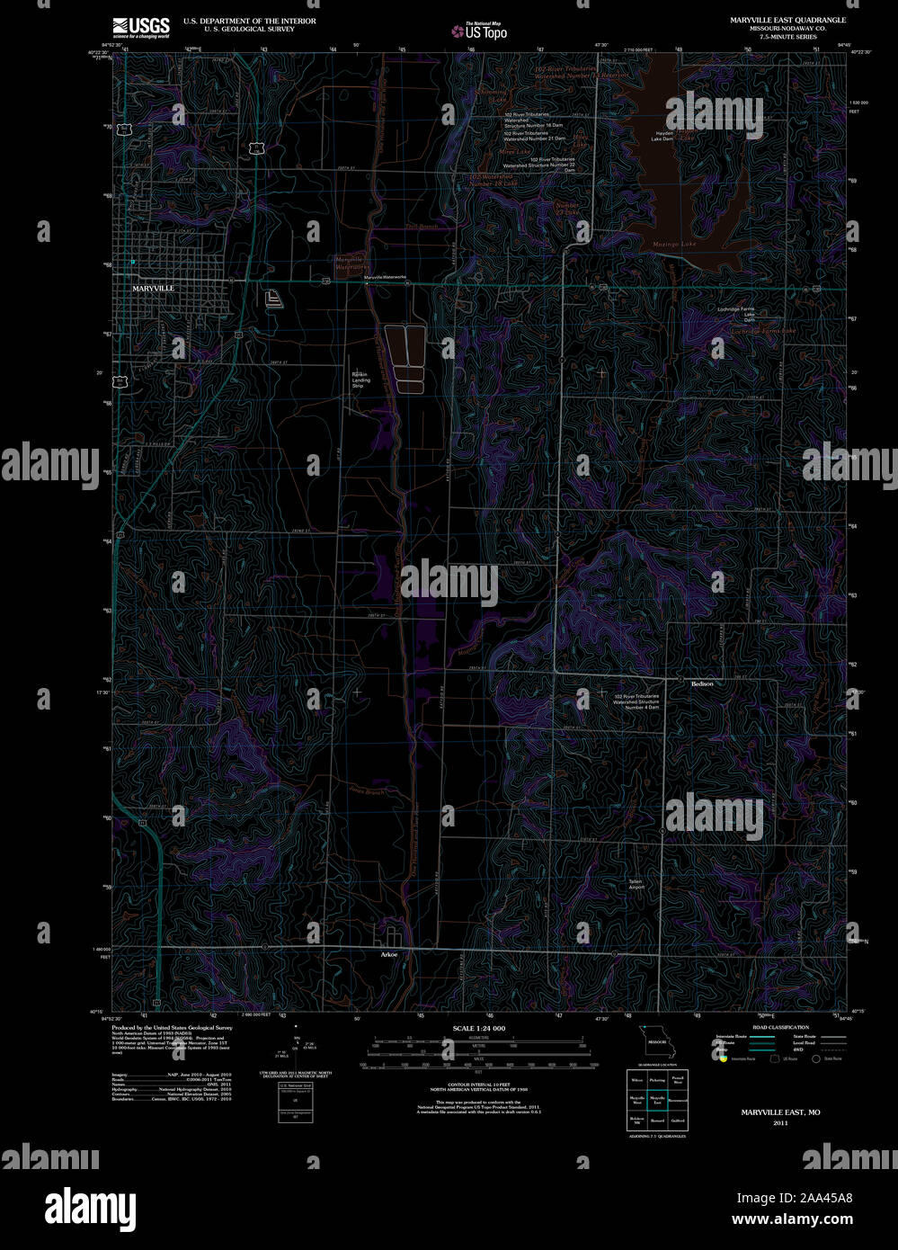 Map of maryville missouri hires stock photography and images Alamy