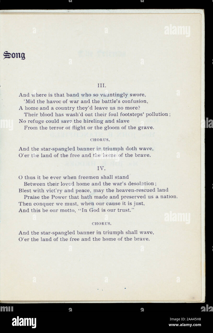 Wines Served Individual S Name On Front Cover Four Stanzas Of The