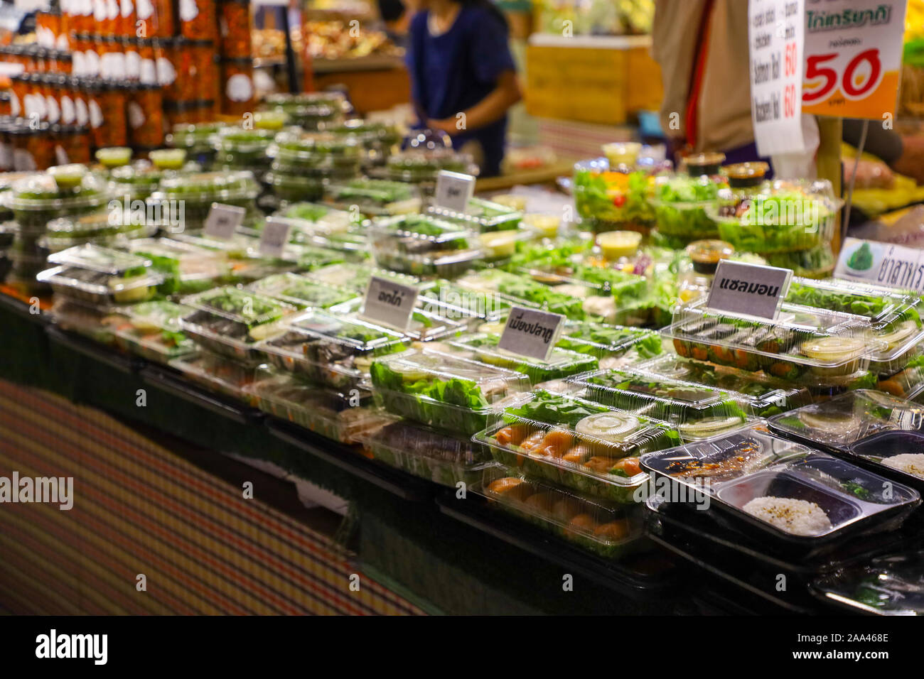 BANGKOK/THAILAND - 18th Nov, 2019 : Thailand Street Foods Collection. Stock Photo