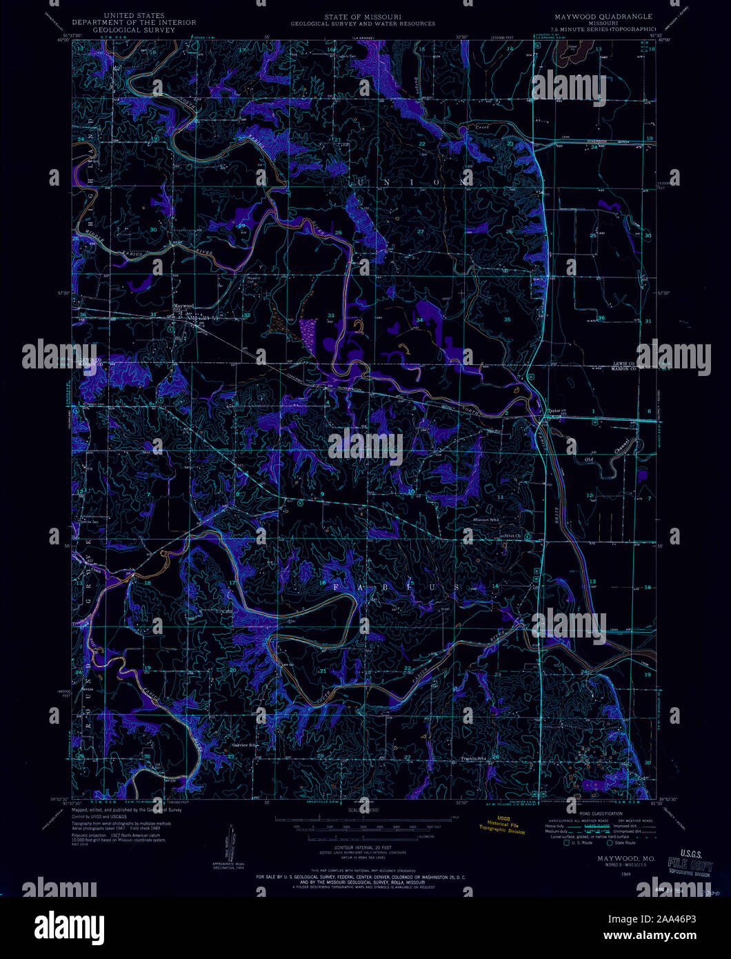 Map of maywood hires stock photography and images Alamy