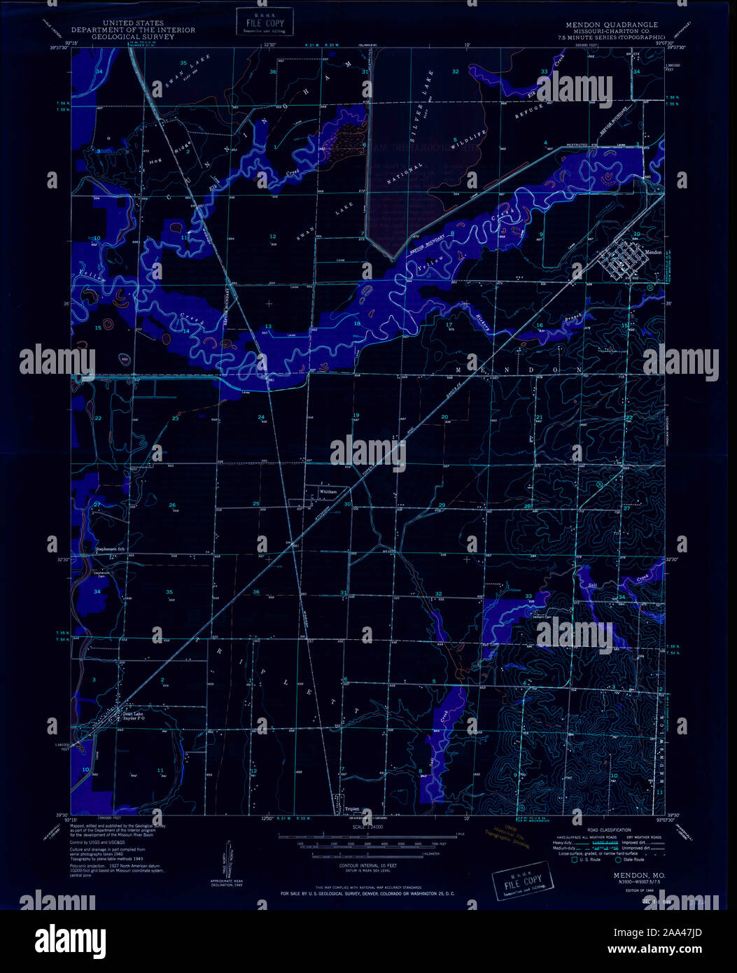 Map of mendon missouri hires stock photography and images Alamy
