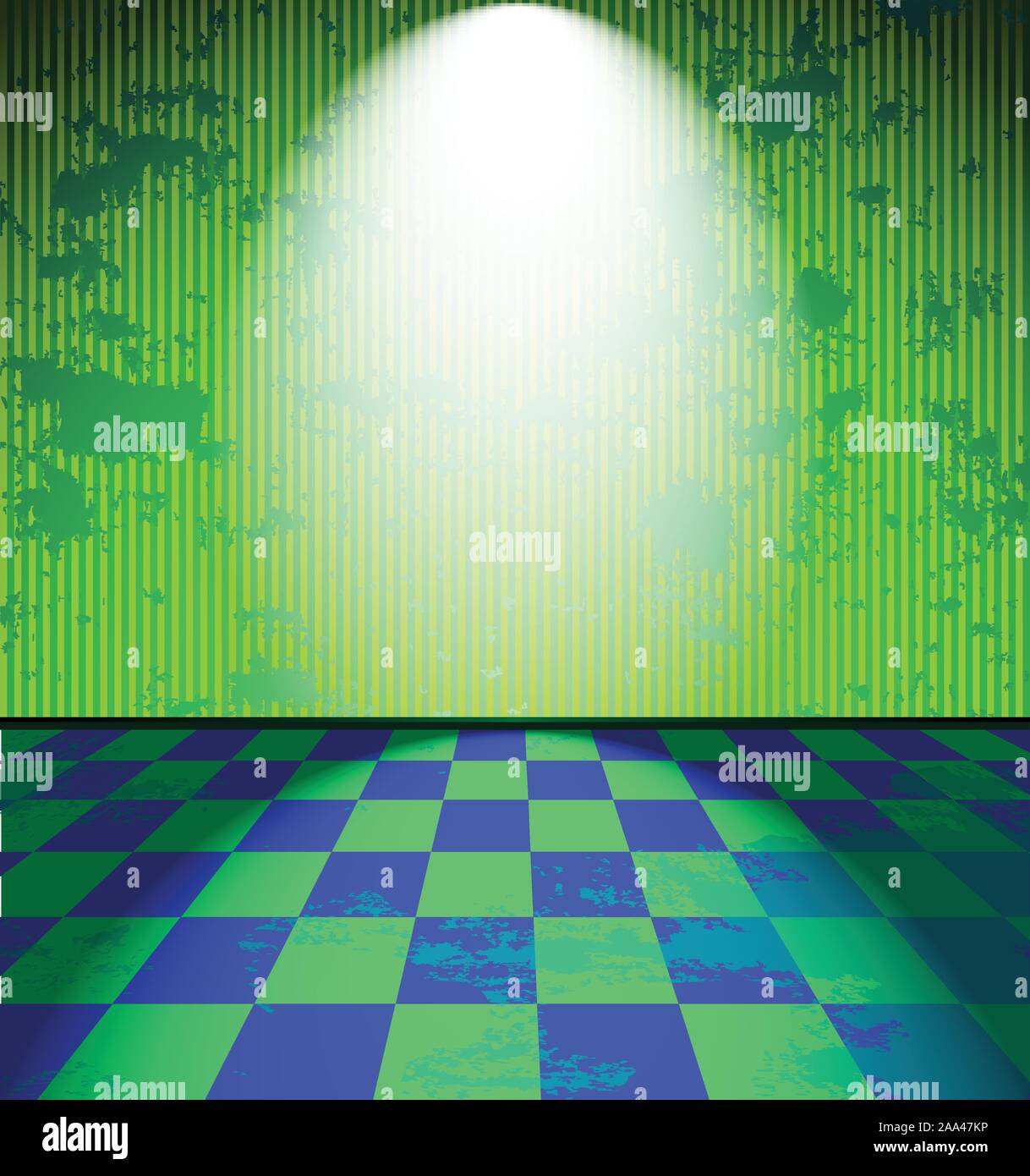 Empty dark old abandoned room Stock Vector Images - Alamy