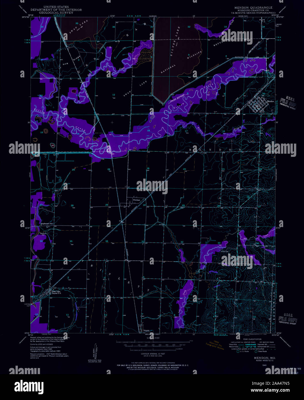 Map of mendon missouri hires stock photography and images Alamy