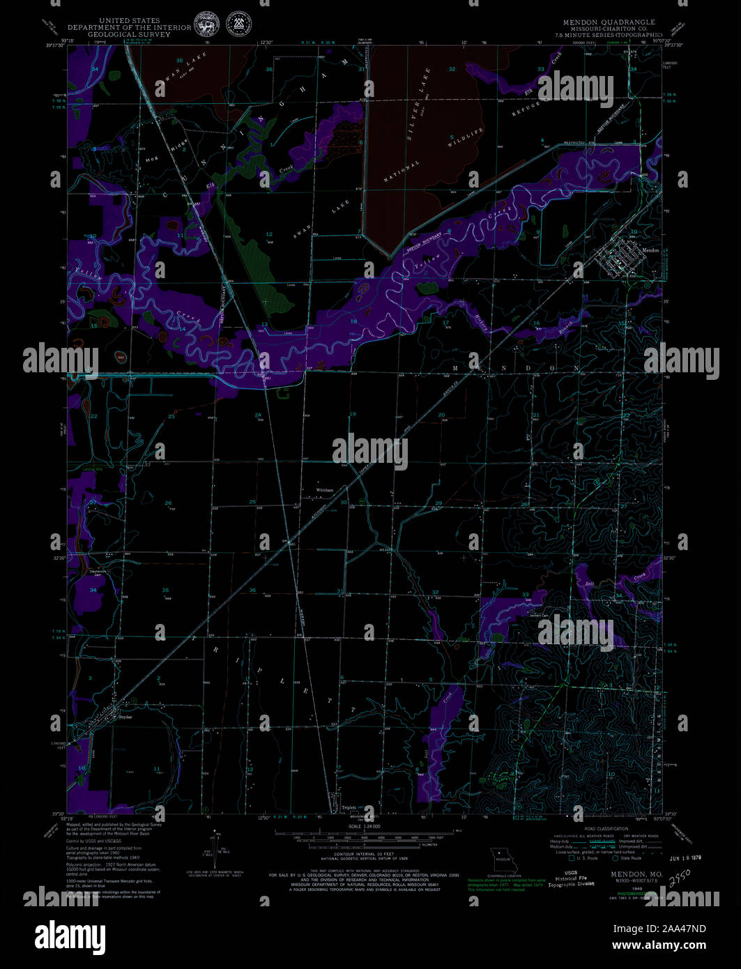 Mendon missouri map hires stock photography and images Alamy