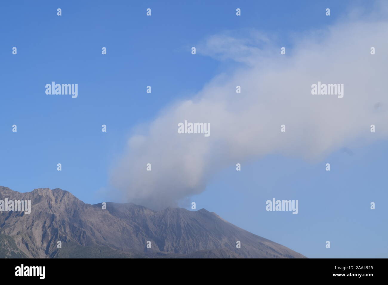 View of the Sakurajima, an active volcano in Kagoshima Prefecture Japan Stock Photo