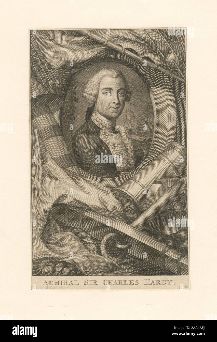 EM2596; Admiral Sir Charles Hardy Stock Photo Alamy