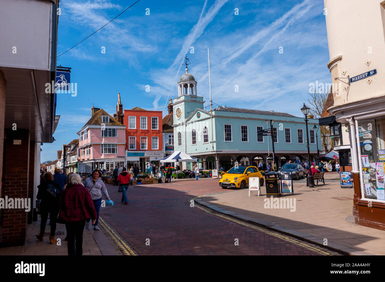 The market building in the centre of Faversham Kent. Stock Photo