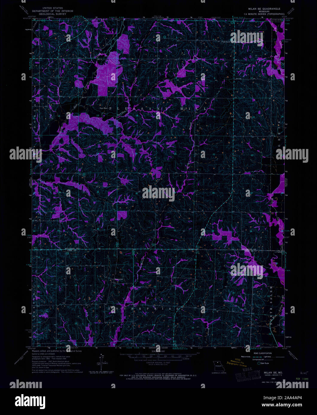 Map of milan missouri hires stock photography and images Alamy