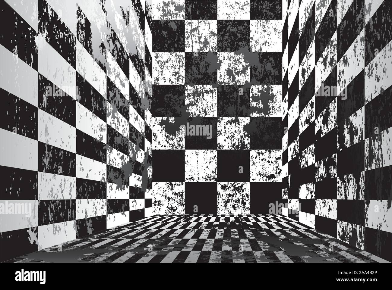 Checkered vintage black white Stock Vector Images - Alamy
