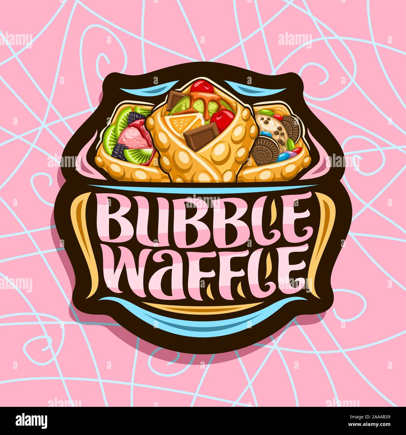Waffles Coffee & Co logo design - LogoAI.com