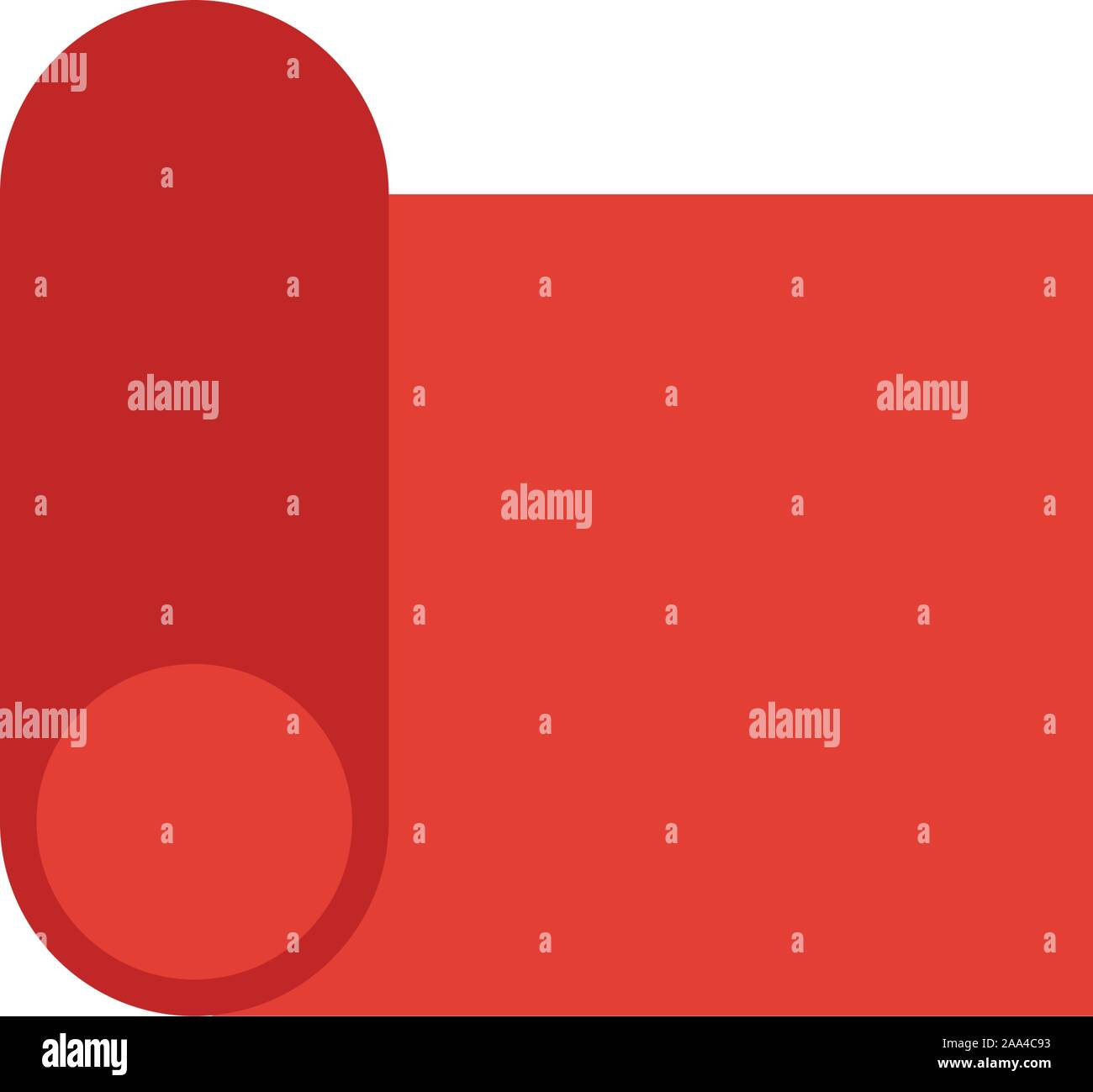 Mat icon. Simple flat element from fitness collection. Creative mat icon for templates, software