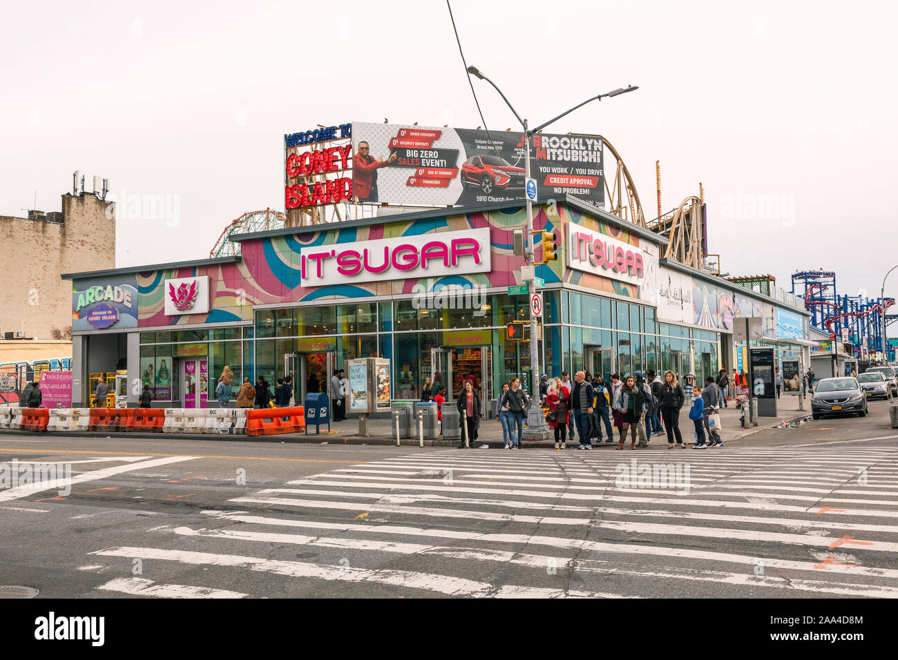 It' Sugar store Coney Island, Brooklyn, New York, United States of America Stock Photo Alamy
