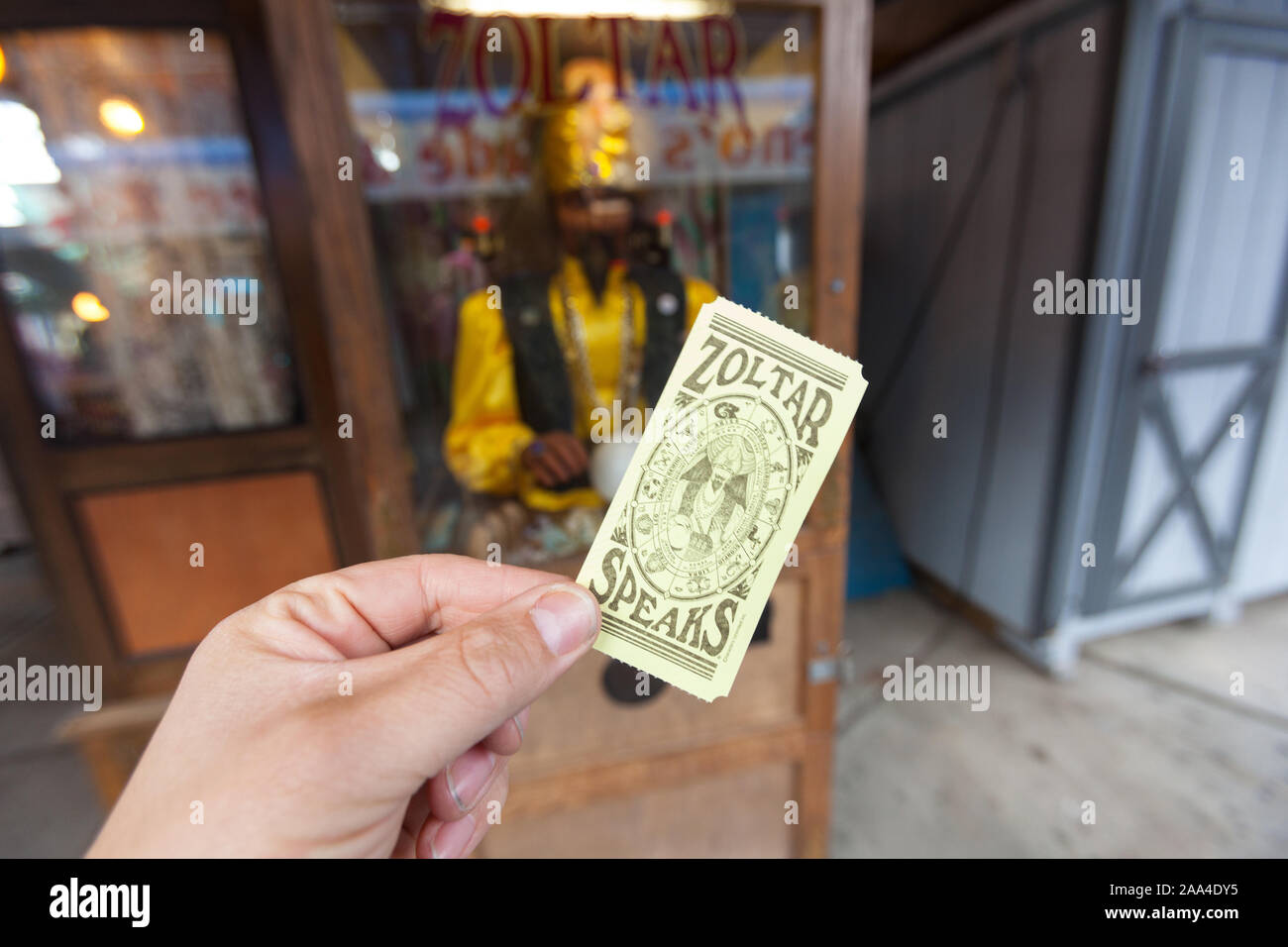 Zoltar fortune telling arcade machine, Coney Island, Brooklyn, New York, United States of America Stock Photo