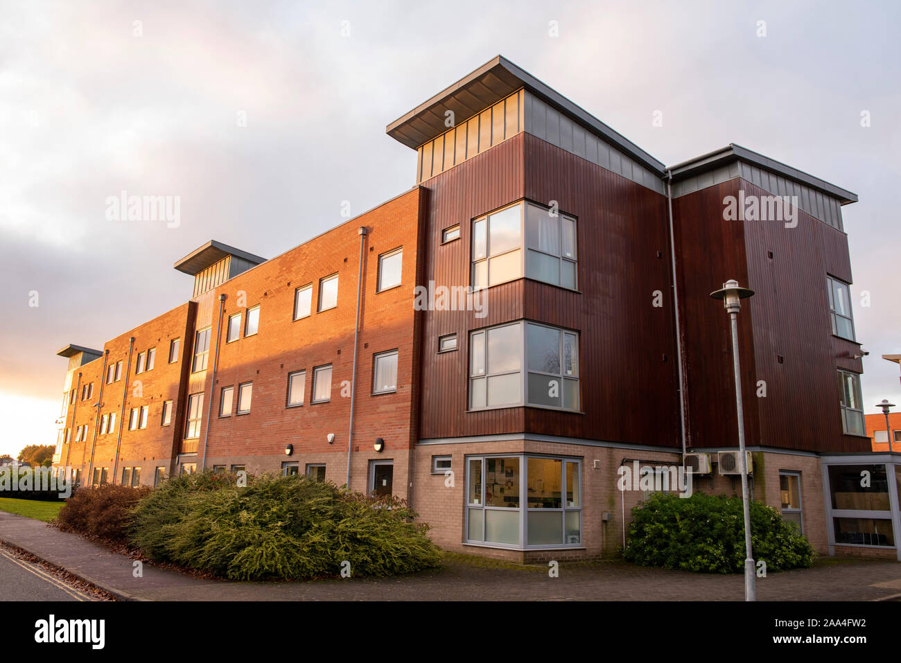 Halls of Residence at the Sutton Bonington Campus of the University of Nottingham, Loughborough Leicestershire England UK Stock Photo