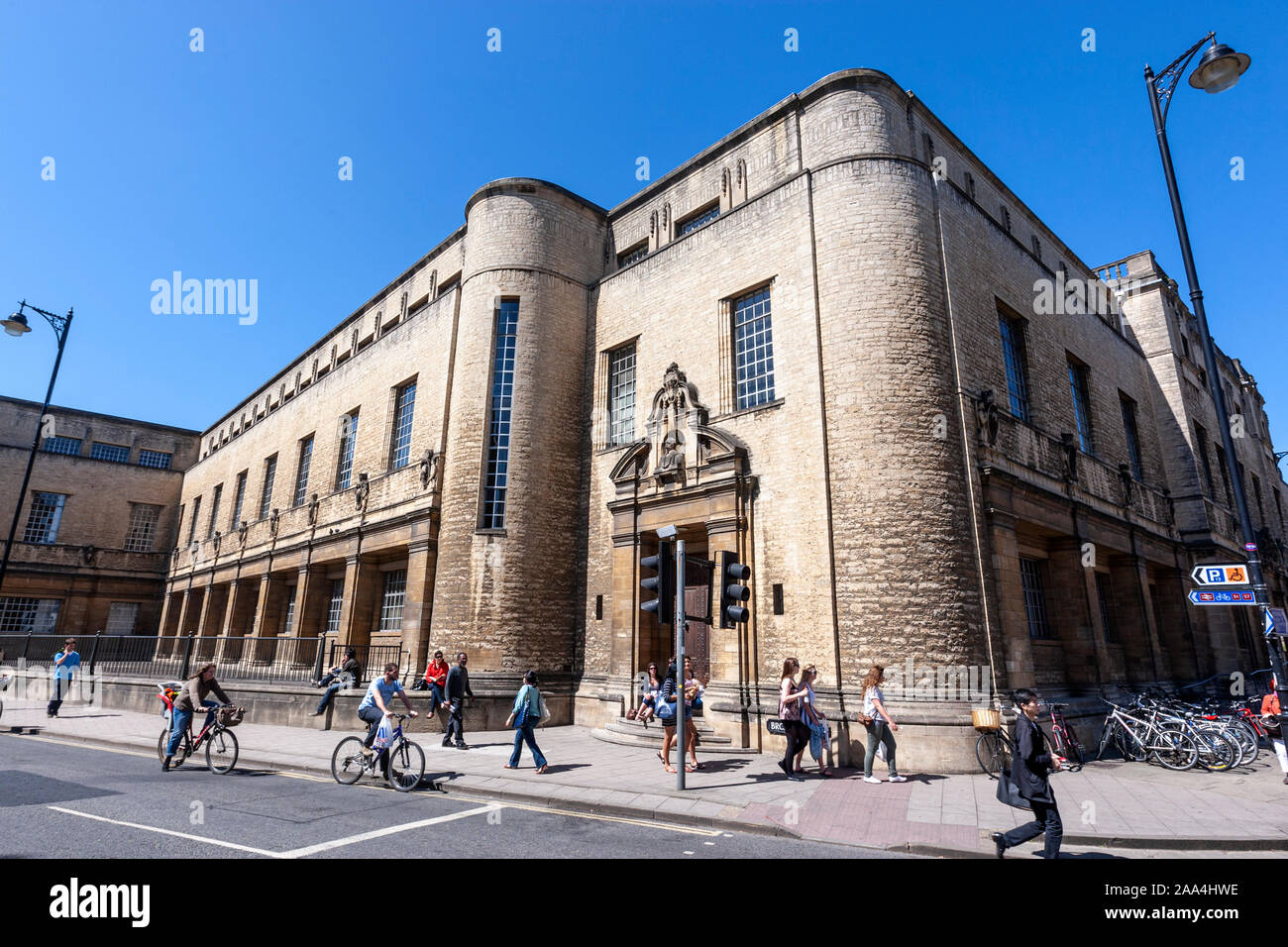 Weston Library is part of the Bodleian Library, the main research library of the University of Oxford, Oxfordshire, England, UK Stock Photo