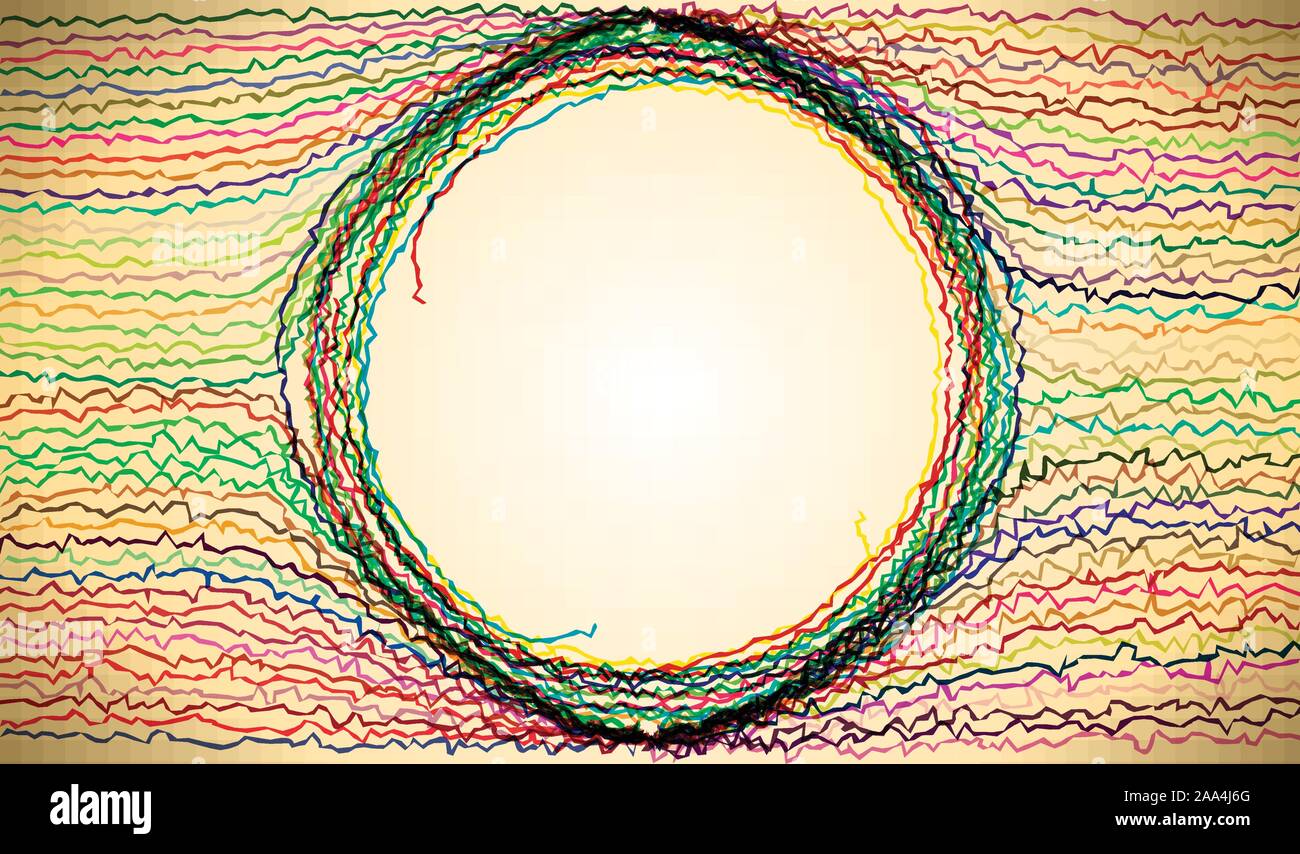 Round frame made of threads Stock Vector Image & Art - Alamy