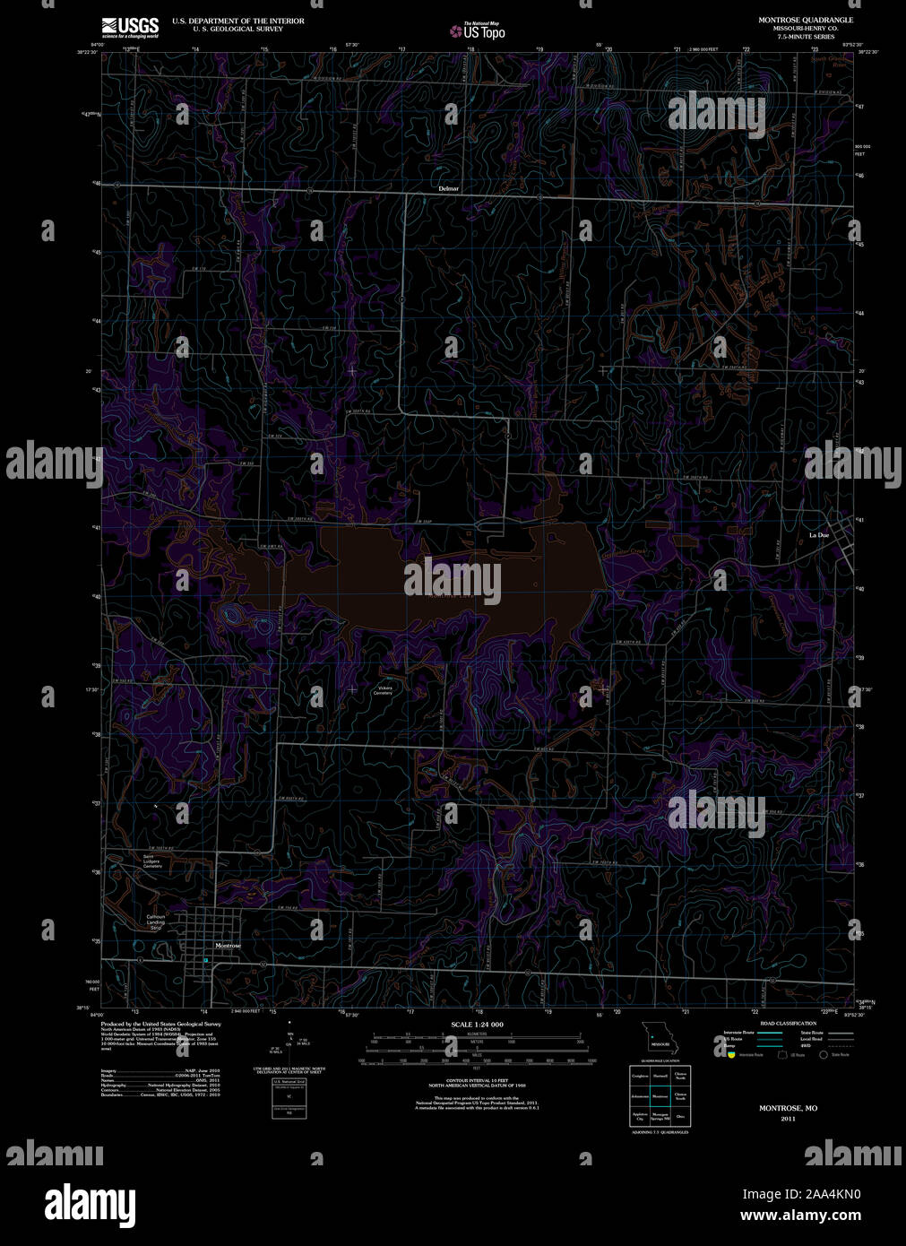 Map of montrose missouri hires stock photography and images Alamy