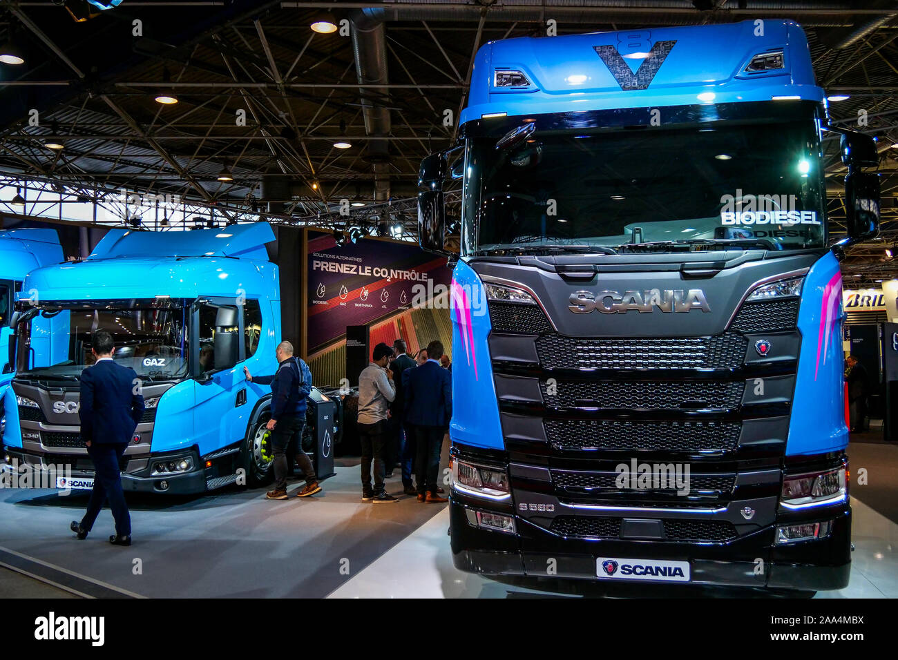 Solutrans 2019 International Transports and trucks Fair, Eurexpo, Chassieu, France Stock Photo