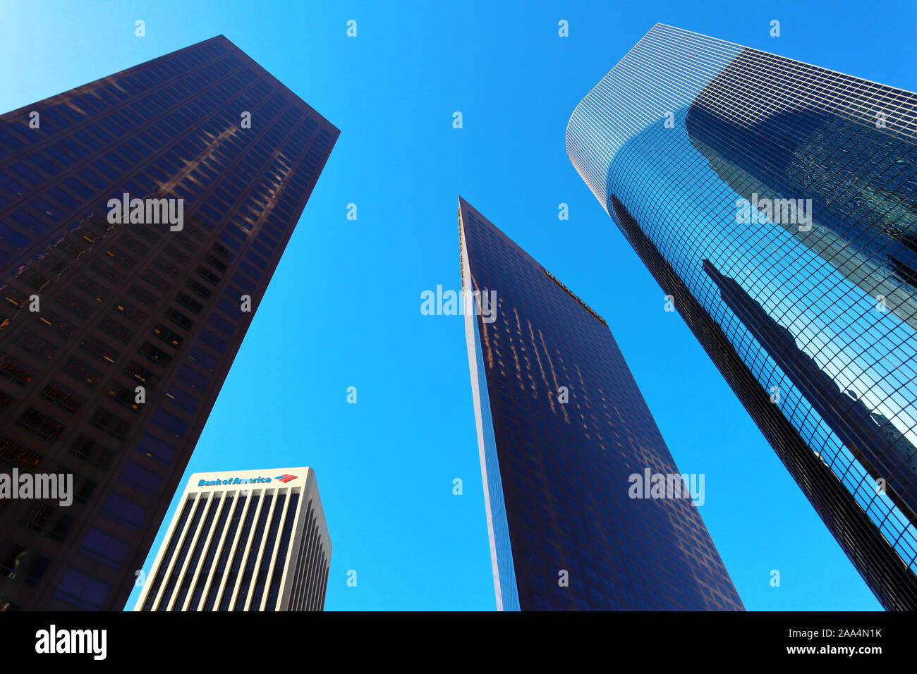 Downtown LOS ANGELES Skyscrapers view Los Angeles, California Stock