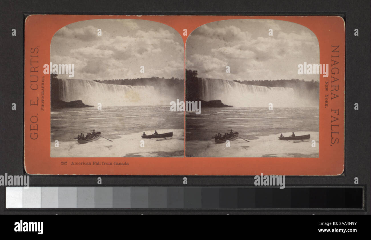 Gift of Robert Dennis, 1982 and Mrs. George R. Collins, 1993. Includes two hand-colored views. Includes views from Isaac Myer Collection. Includes views from a series entitled Niagara scenery which are interfiled numerically with other views. Includes views stamped A.J. Raynes. Robert Dennis Collection of Stereoscopic Views. Title devised by cataloger. Views are numbered: 1, 2, 4, 6, 10, 11, 13, 18, 20, 23, 25, 26, 28, 30-32, 36, 38, 39, 45, 51, 53-55, 57-59, 76-78, 82, 85, 86, 88, 91, 96, 97, 100-102, 105, 106, 109, 114, 117, 118, 120, 121-123, 131, 137, 139, 140, 151, 153-155, 158, 160, 165, Stock Photo