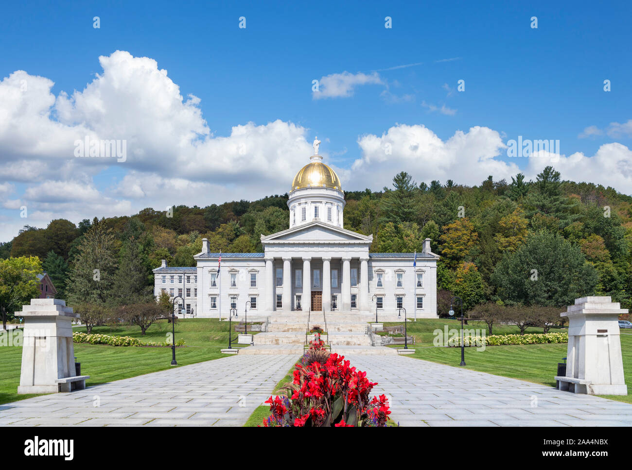 Vermont State Capitol ( Vermont State House ), Montpelier, Vermont, USA Stock Photo