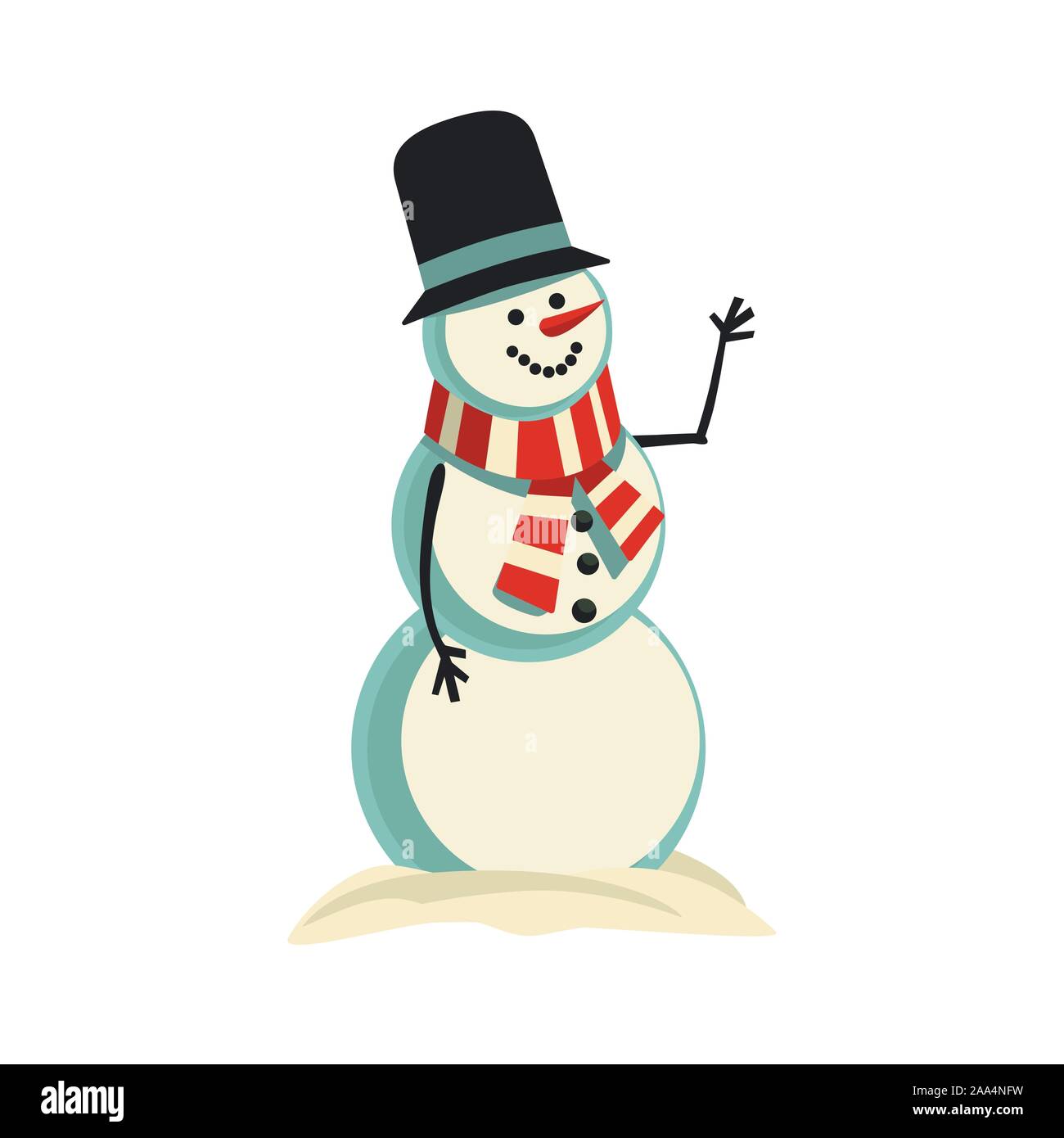 Snowman Vector Vector Art &amp; Graphics | freevector.com